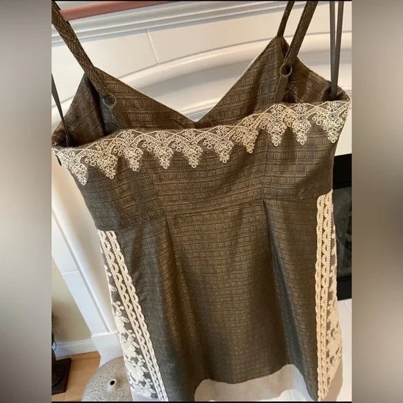 Anthropologie Moulinette Soeurs rainwashed shale dress sz 8 - Picture 5 of 10